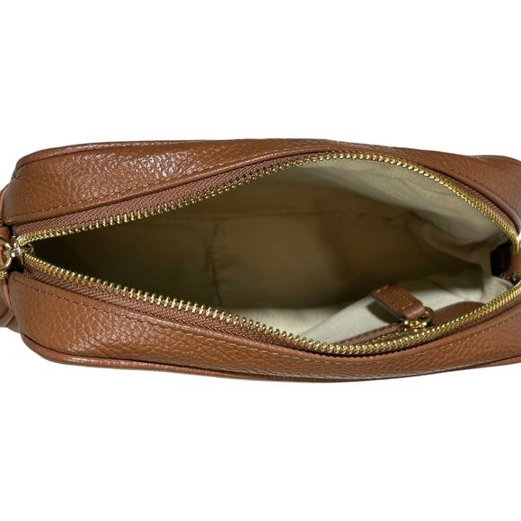 Quince Tan Italian Pebbled Leather Crossbody Bag - Picture 5 of 7